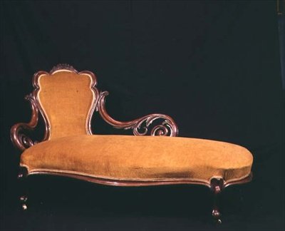 Chaise-longue, ca.1860 (valnød) af English School